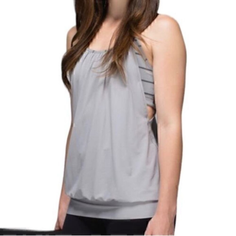 Lululemon No Limits Tank Top Size 4 Gray